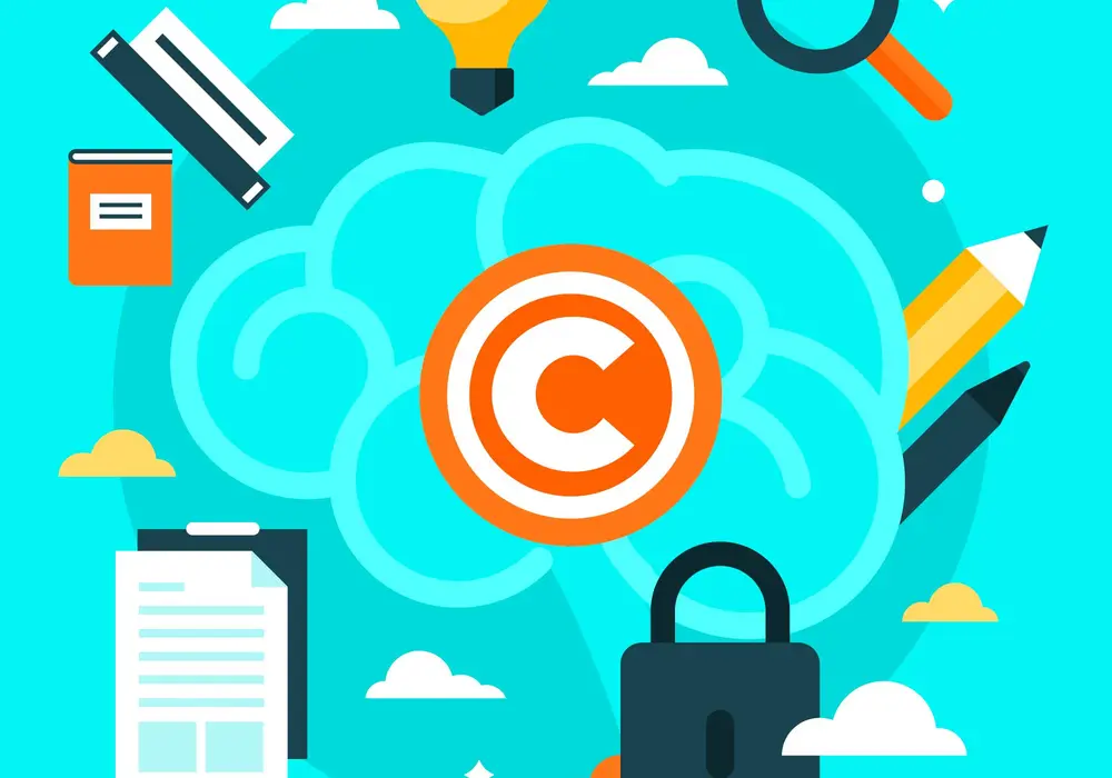 Juridisk miljo med hammare och vagskal